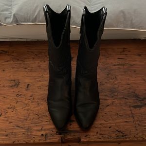 Vintage leather cowboy boots